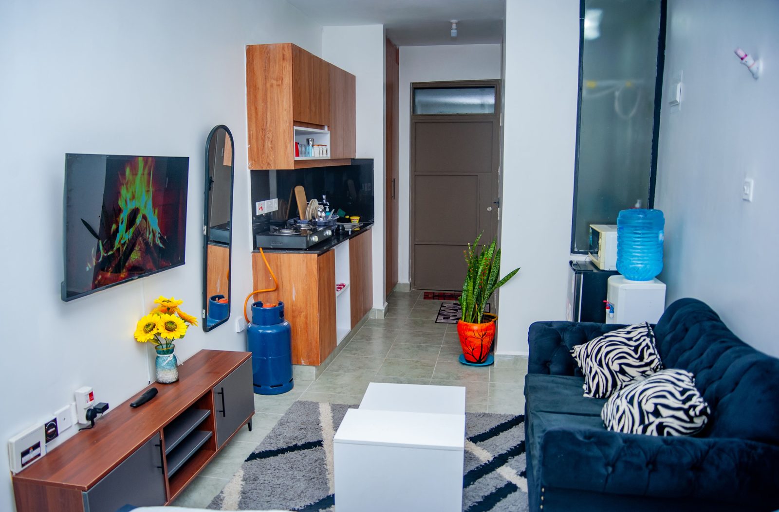 Living area, The Baobab House, Nairobi